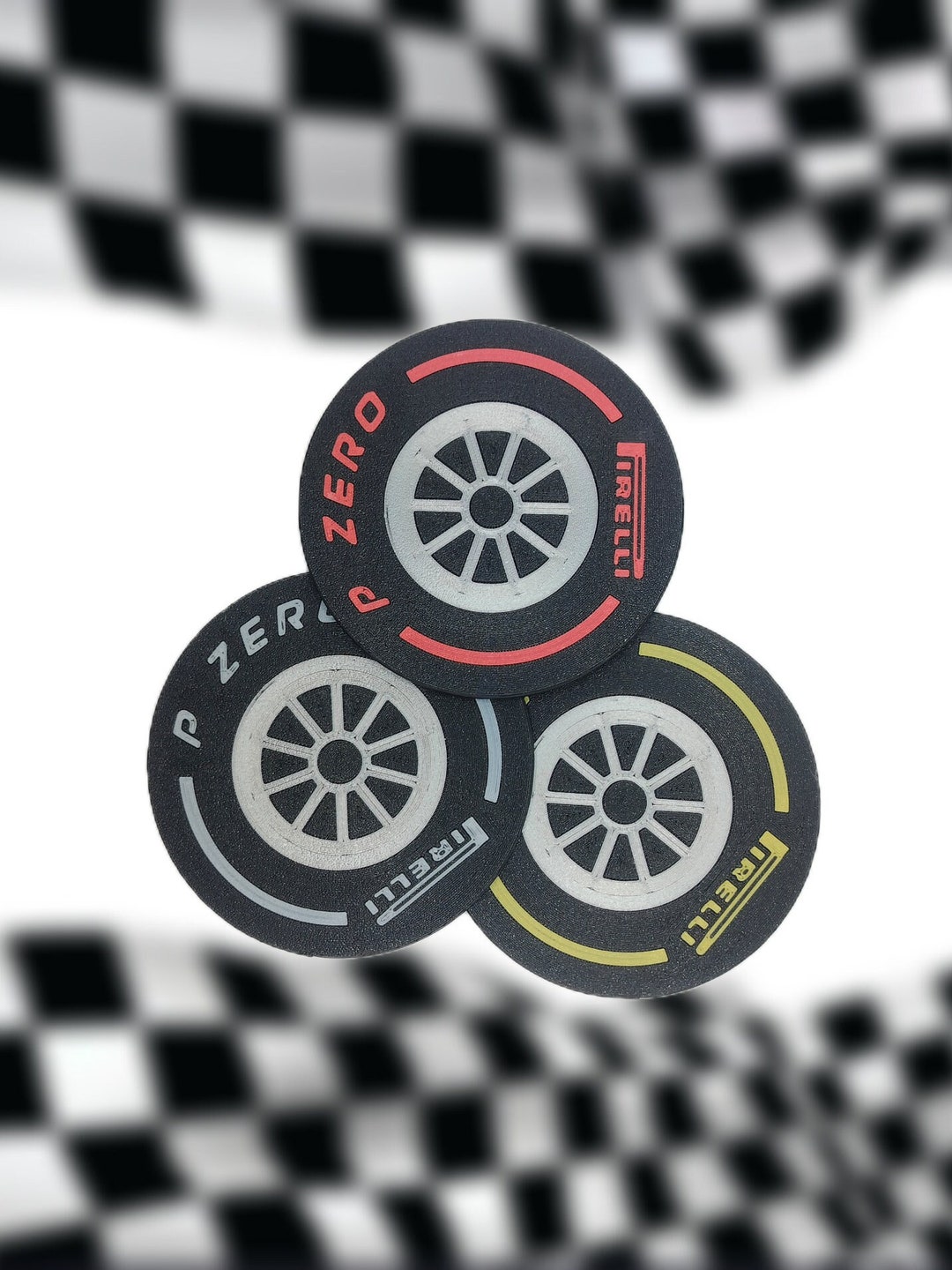 3D Printed F1 Coasters 2023 Full Color Fidget Toy Gift Formula Etsy
