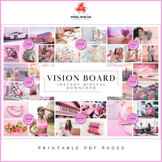 Vision Board Printables for Black Women 1,000 Inspiring Pictures, Quotes,  Quotes, Affirmation Cards dream Board Kit Instant Download 