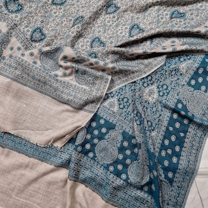 Pakistani shawls Soft mixed Kani shawl wrap/Handwoven shawl kashmiri shawl winter wraps gifts for her,indian shawls christmas gifts for Mum