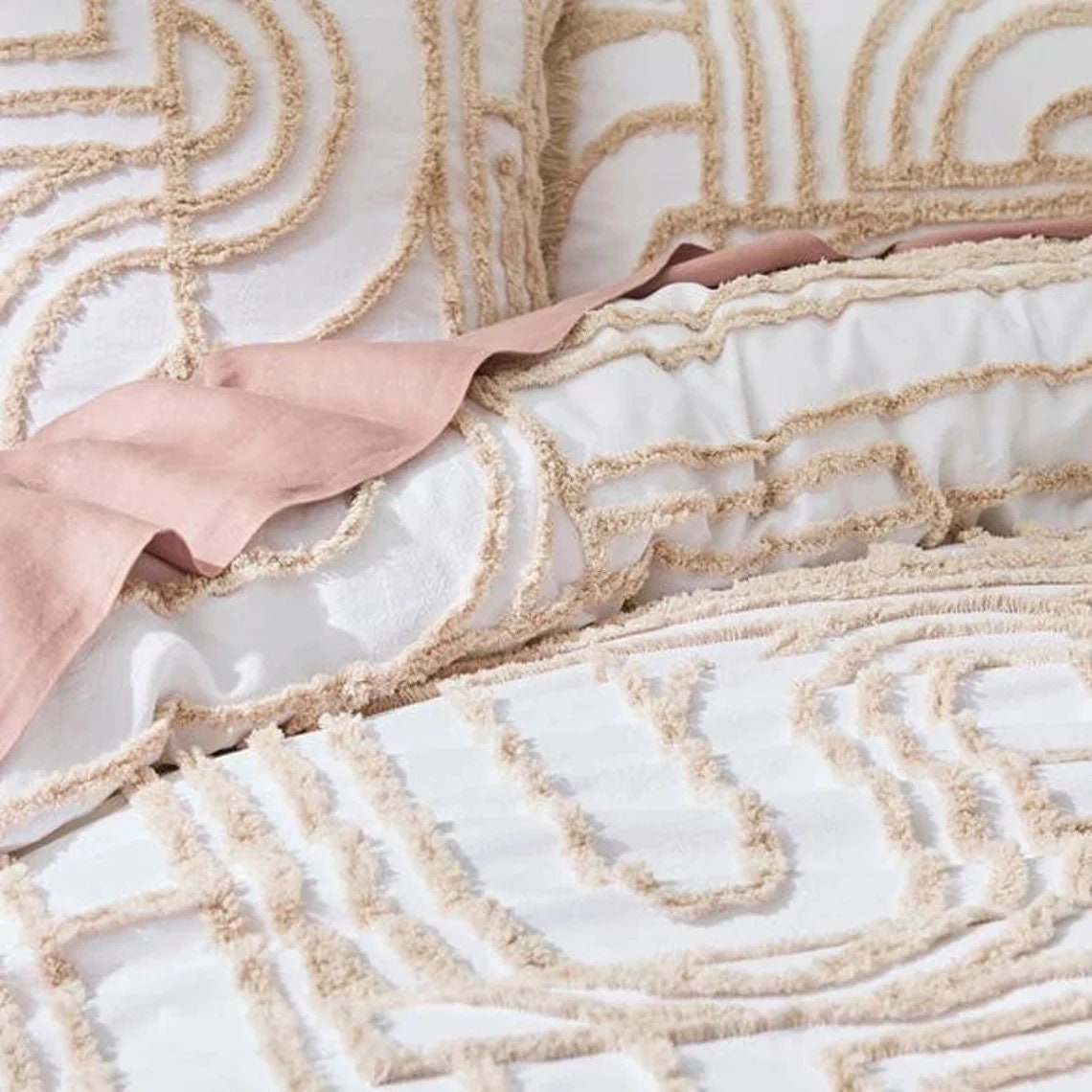 New Tufting Duvet Cover Cotton Tufted Duvet Cover Boho Full Etsy