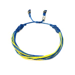 Down Syndrome Awareness Bracelet Trisomy 21 Blue and Yellow Awareness Jewelry Apparel, Down Syndrome Gift