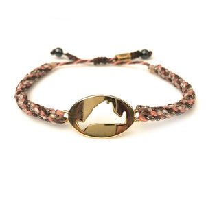 Marthas Vineyard-armband, Martha's Vineyard Island-kaartsieraden, MV-cadeau, cadeau The Vineyard Hostess