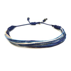 Man Surfer Bracelet | Mens Blue Bracelet | Mens Surf Bracelet | Boyfriend Gift for Him | Man Bracelet Woven