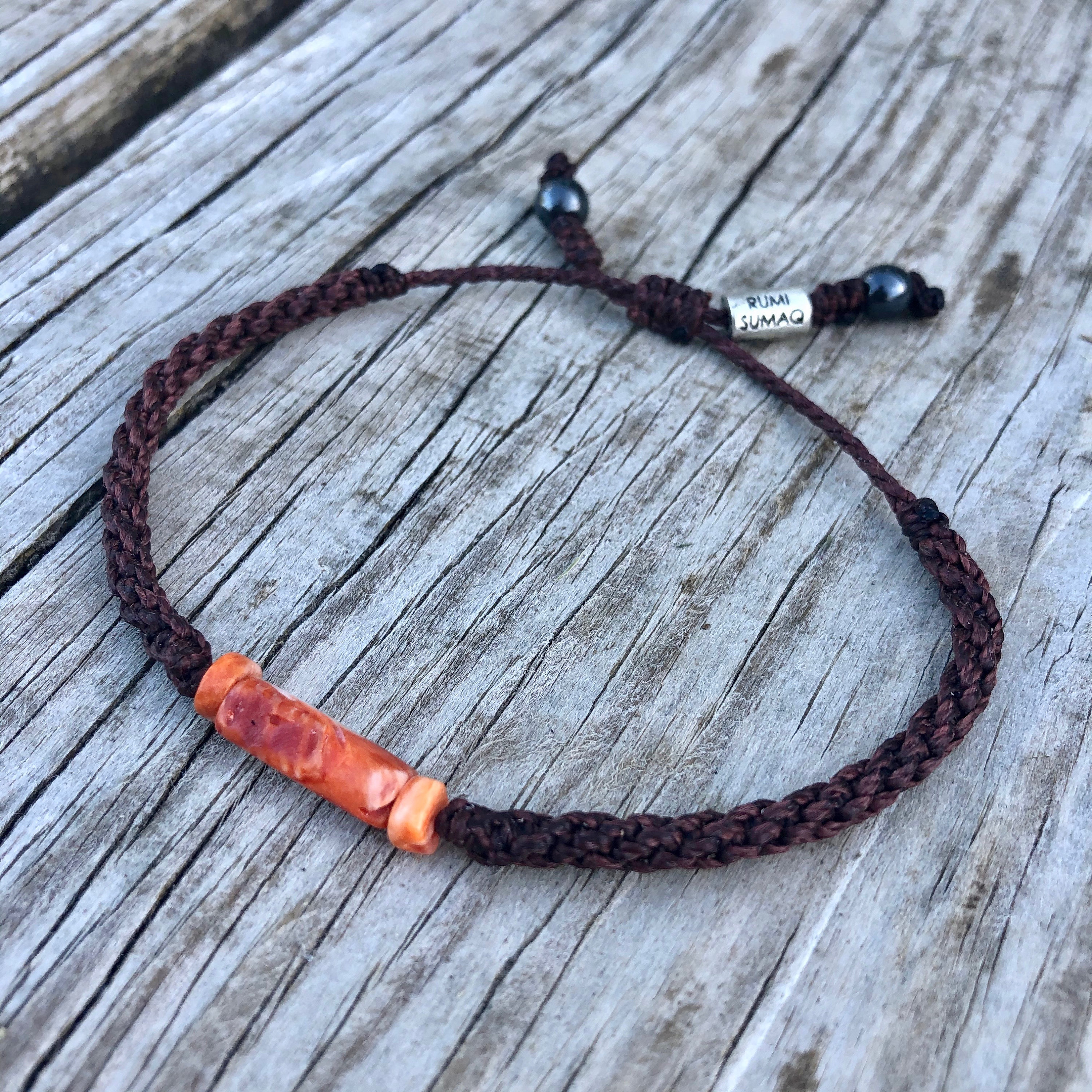 Spiney Rope Spiny Oyster Bracelet, Spiny Oyster Shell Jewelry, Shell Woven Bracelet ...