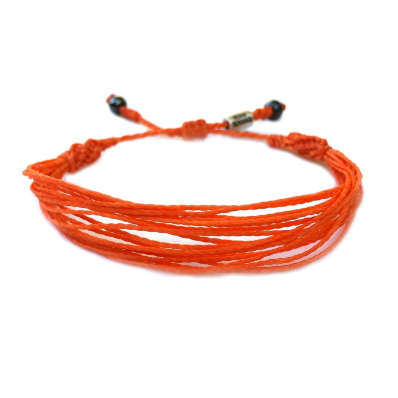 Orange Awareness Bracelet for COPD Multiple Sclerosis Leukemia Awareness | Orange String Bracelet | Leukemia Bracelet | MS Awareness Jewelry