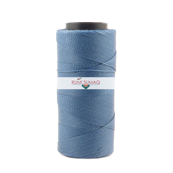 Settanyl Cord 0721, Waxed Polyester Thread Morning Glory Blue, 1mm Wax Cord, Settanyl Setta Waxed Polyester Cord,  Hilo Encerado Settanyl