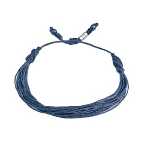 Navy String Bracelet | Navy Blue Surf Bracelet | Pull Tie Adjustable Waterproof Surfer Bracelet | Unisex Thread Bracelet for Men Women Kids