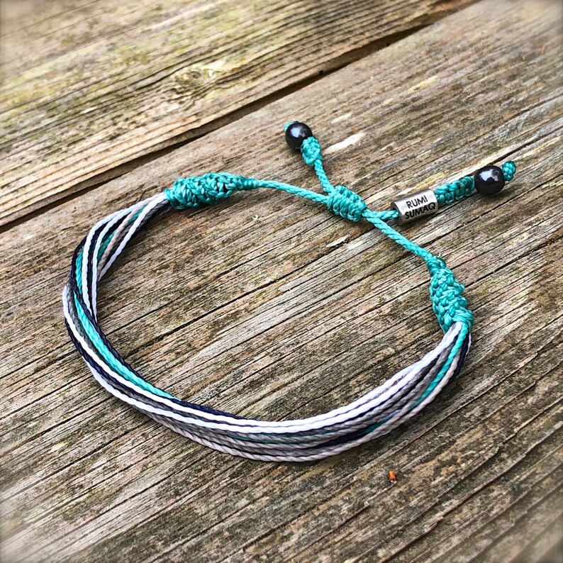 Mens String Bracelet Mens Rope Bracelet Surfer Bracelet Etsy