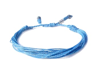 Light Blue Awareness Bracelet | Prostate Cancer Bracelet | Addison Awareness Graves Disease Aware Bracelet | Cushing Syndrome Aware Jewelry