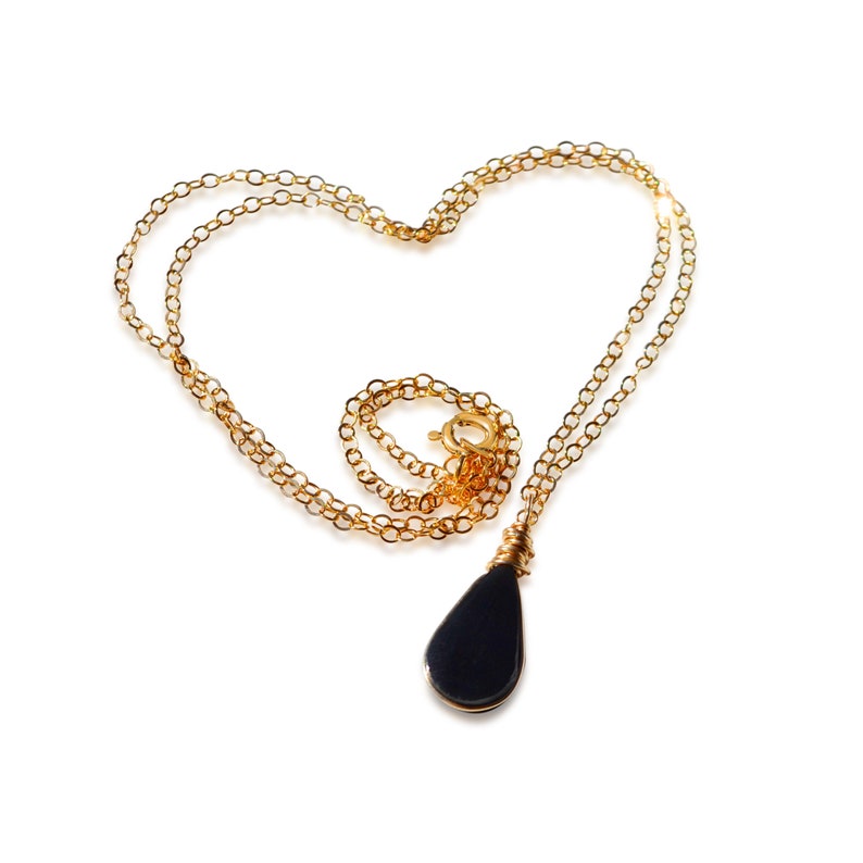 black obsidian stone necklace black obsidian stone necklace