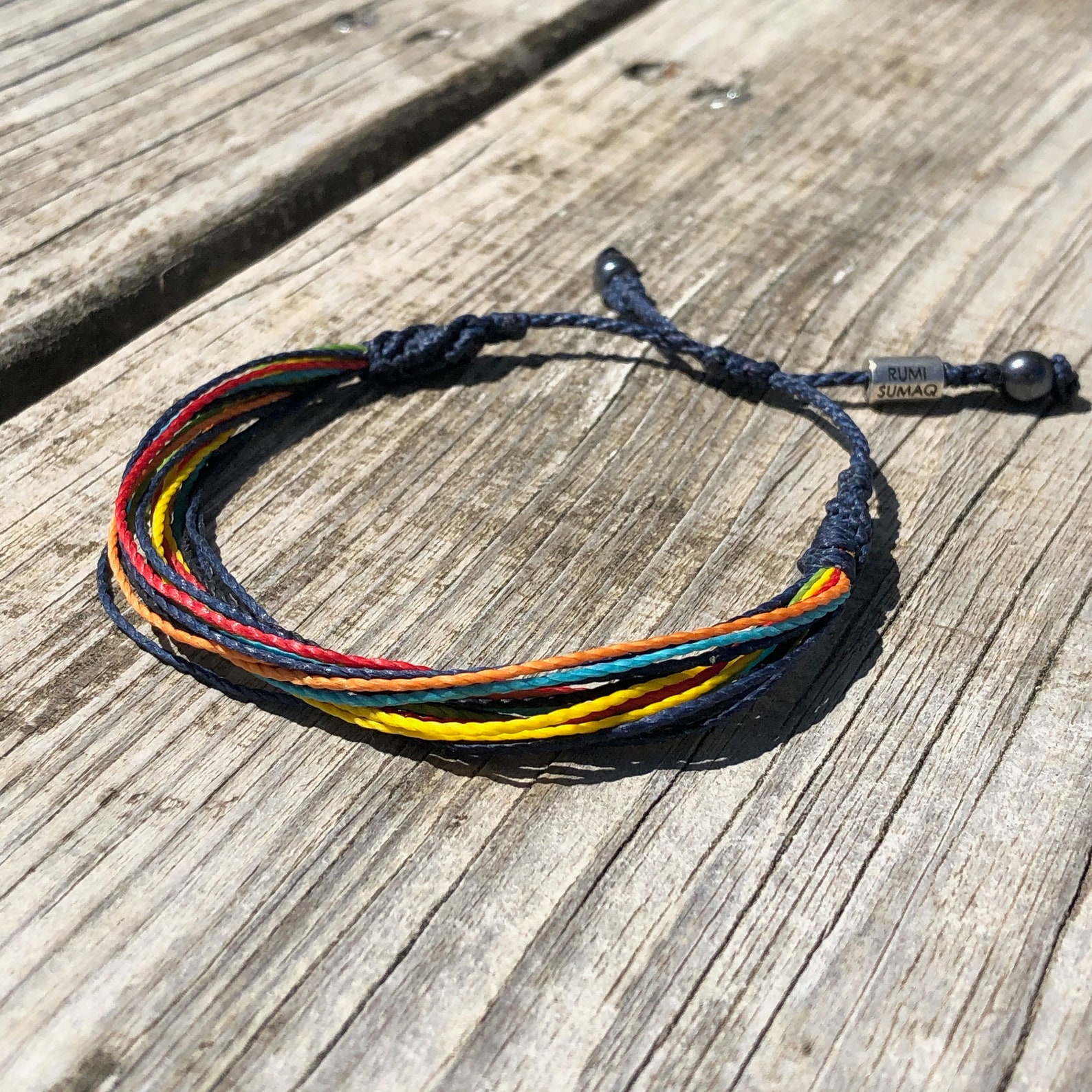 Wax Thread Bracelet Colorful Bracelet Multi Strand String | Etsy