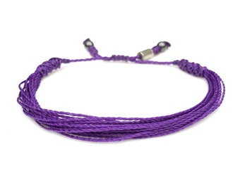 Lila Bewusstsein Armband | Morbus Crohn | Alzheimer Bewusstsein | Lupus Bewusst | Epilepsie | Bauchspeicheldrüsenkrebs Überlebend Geschenk | Fibromyalgie
