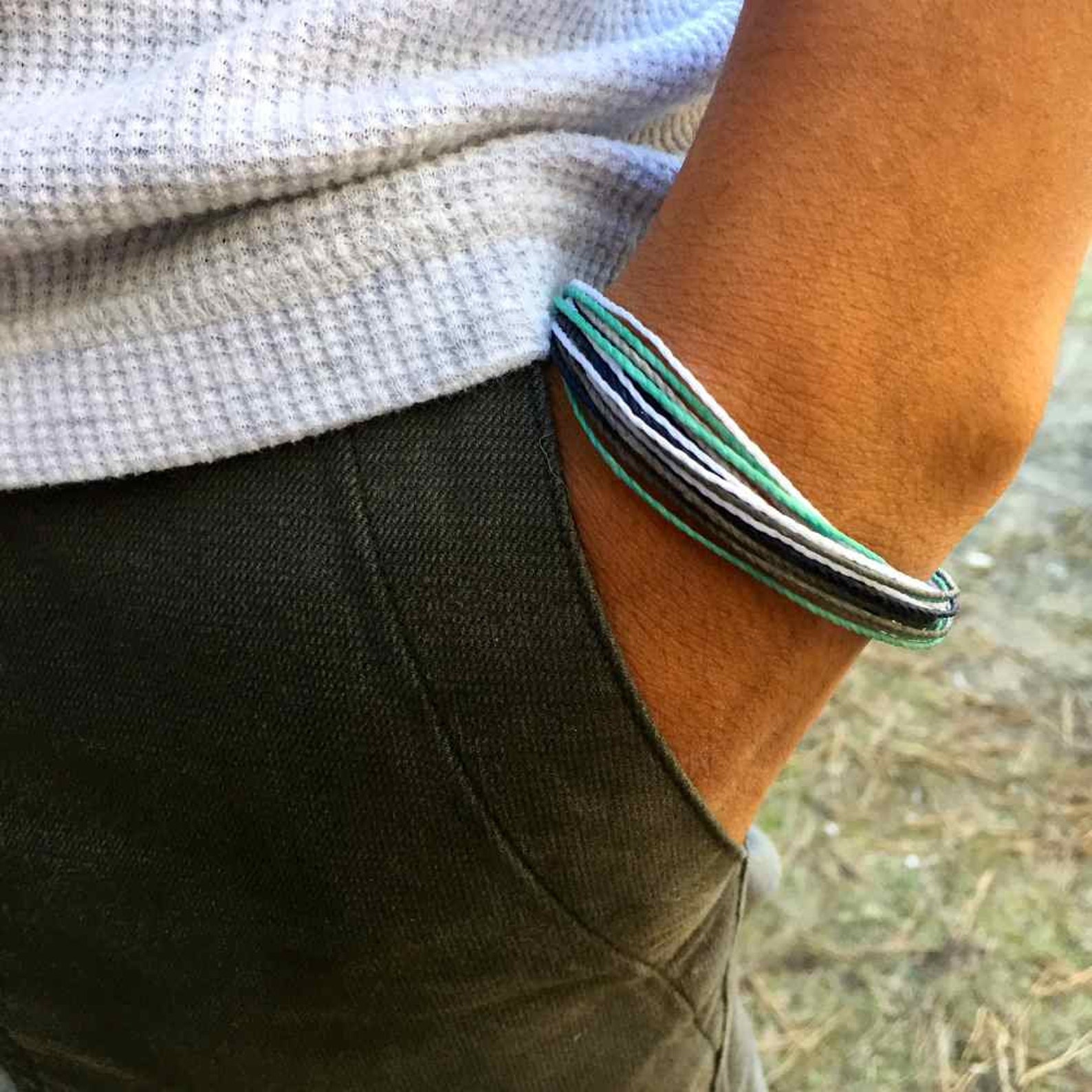 Mens String Bracelet Mens Rope Bracelet Surfer Bracelet Etsy