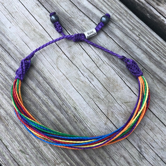 String Purple Awareness Bracelet: Rumi Sumaq Jewelry