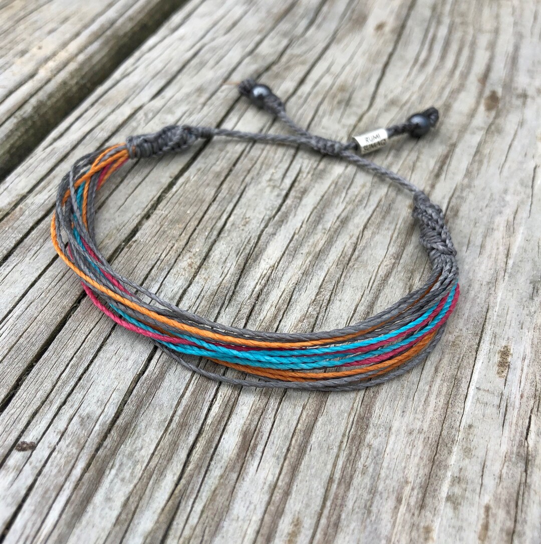 Surfer String Bracelet for Men, Wax String Surf Bracelets, Surfer Gift