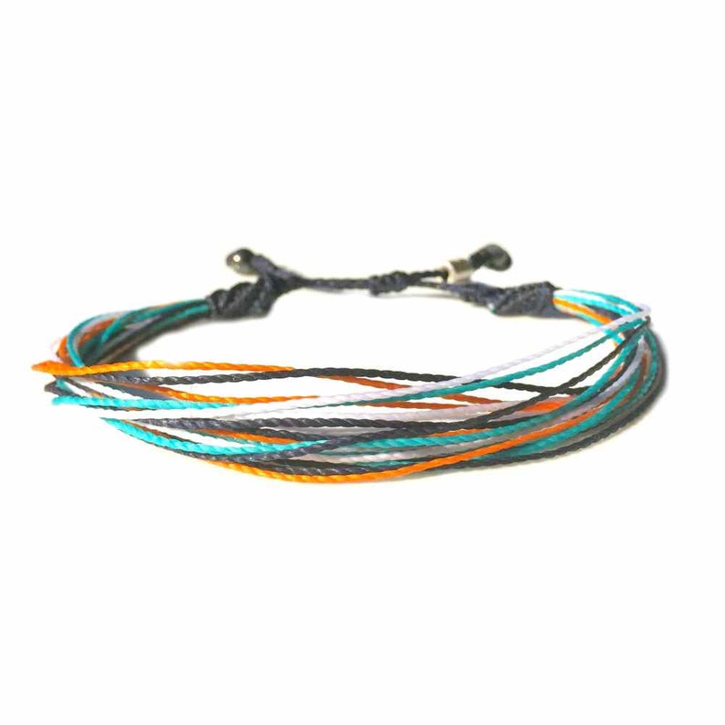 Waterproof Wax Cord Surf Bracelet Adjustable Thread Bracelet Etsy