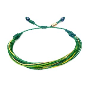 St Patricks Day Bracelet | Luck of the Irish Saint Patrick Gift Kelly Green Cord Bracelet |  Irish Jewelry for Men, Women and Kids