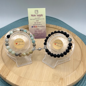 Couple Bracelets Long Distance Bracelets Black & Green Friendship, Relationship,Couples