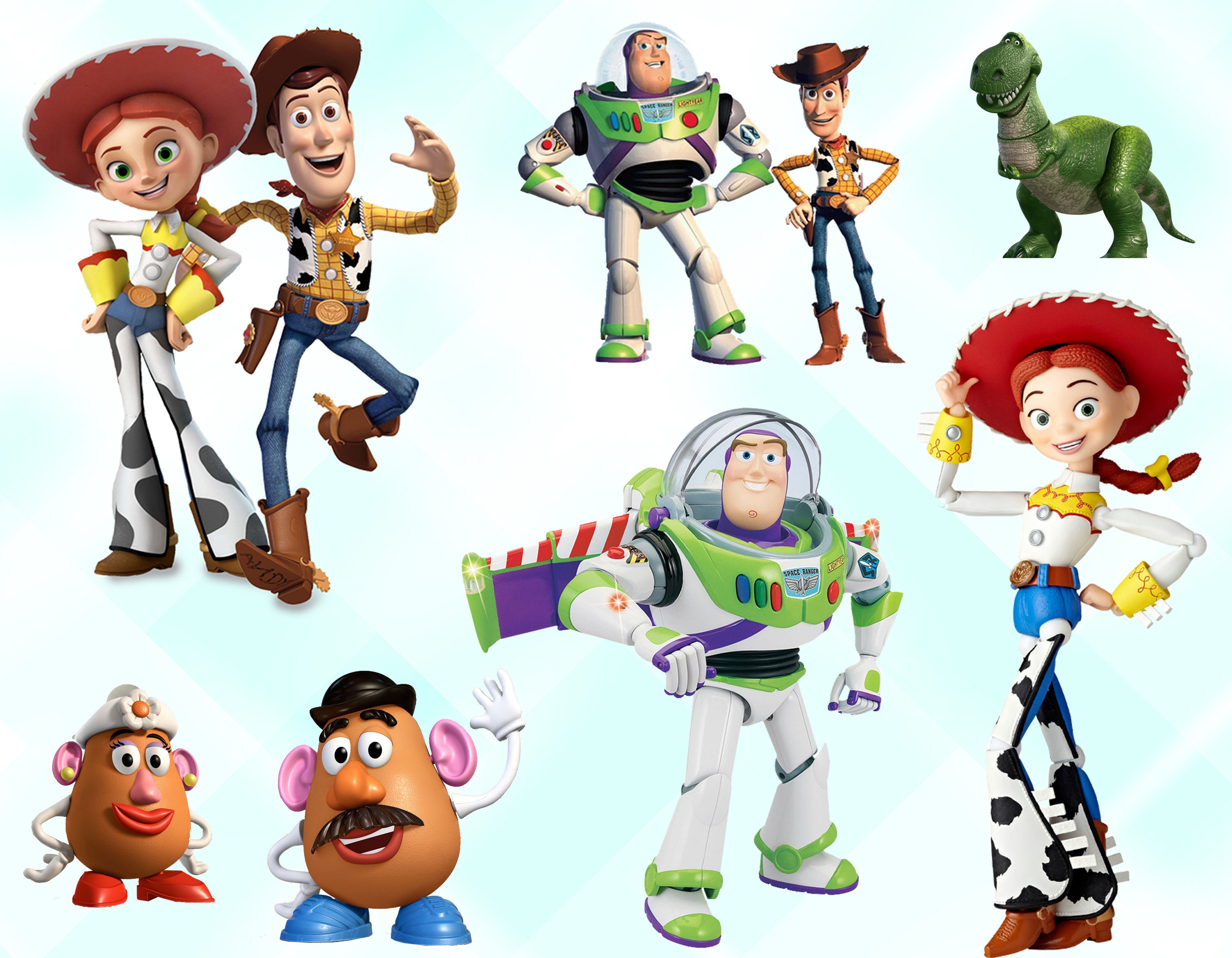 Toy Story Clipart Toy Story Characters PNG Printable Toy | Etsy