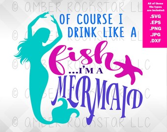 Download Mermaid Drink Svg Etsy
