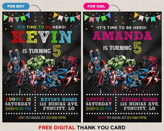 superhero birthday invitation etsy superhero party invitations