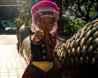 Une enfant Akha, Thaïlande