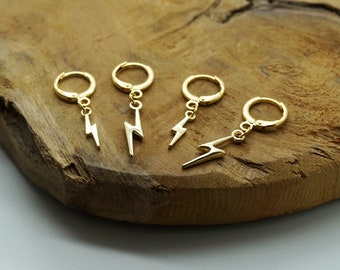 Boho style feuille Oreille Goujon Or//Argent Plaqué Dangle Boucles d/'oreilles Créoles Spirale en Laiton