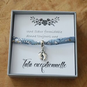 Promue Tata Marraine - future tata- annonce grossesse - annonce bébé - bracelet perle - cadeau personnalisé tata - promoted to aunt