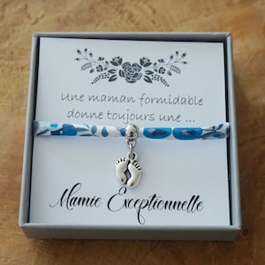 Promue Mamie - future mamie - annonce grossesse - annonce bébé - bracelet perle - cadeau personnalisé mamie