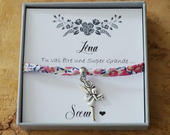 Promoted to Big Sister - pregnancy announcement - baby announcement - sister bracelet - child bracelet - personalized sister gift - promoted to sister