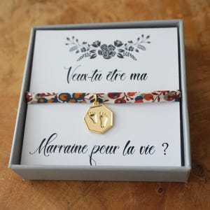 Veux tu être ma marraine pour la vie ? Promue Marraine - future marraine - annonce grossesse bébé - cadeau personnalisé demande marraine