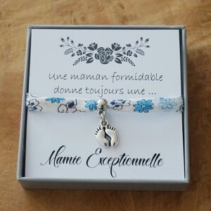Promue Mamie - future mamie - annonce grossesse - annonce bébé - bracelet perle - cadeau personnalisé mamie