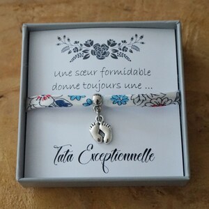 Promue Tata Marraine - future tata- annonce grossesse - annonce bébé - bracelet perle - cadeau personnalisé tata - promoted to aunt