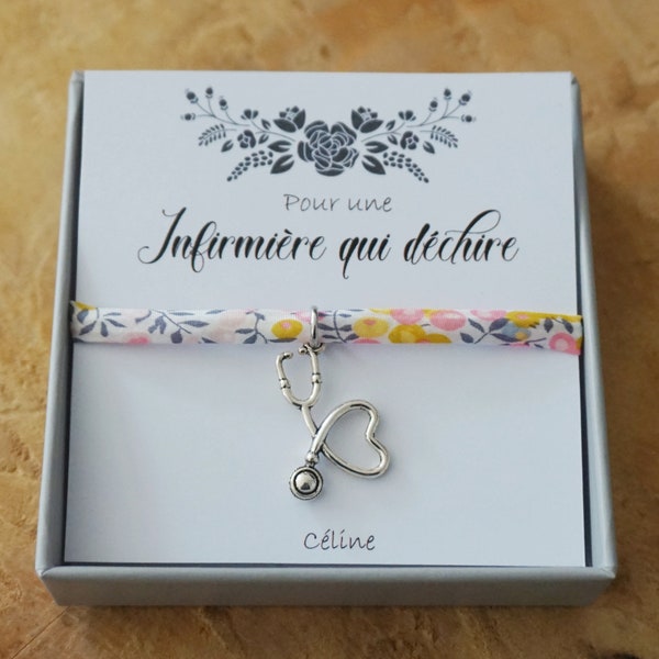 infirmière qui déchire - Cadeau infirmière personnalisé - aide soignante kiné orthophoniste sage femme docteur pédiatre - nurse jewelry