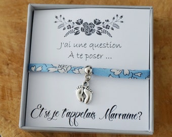 Et si je t'appelais marraine ? Promue Marraine - future marraine - annonce grossesse - annonce bébé - cadeau personnalisé demande marraine