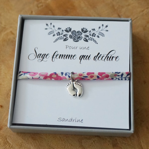 sage femme qui déchire - Cadeau infirmière personnalisé - aide soignante kiné orthophoniste sage femme docteur - medical gift nurse jewelry