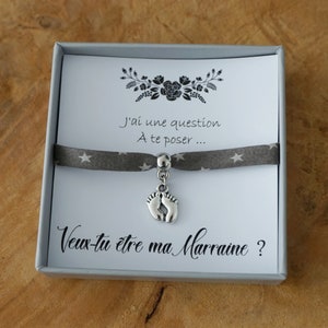 Veux tu être ma marraine ? Promue Marraine - future marraine - annonce grossesse - annonce bébé - cadeau personnalisé demande marraine