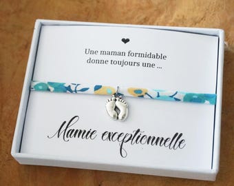 Grandma Liberty Bracelet – Personalized Gift – Future Grandma – Baby Announcement Pregnancy 2026