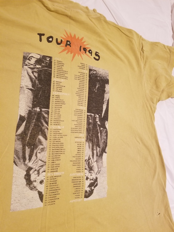 1995 REM World Tour T-Shirt, taille taille T-Shirt, Med 39582b 1995 REM World Tour T-Shirt, taille taille T-Shirt, Med 39582b