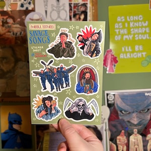 Savage Songs: Horrible Histories A6 Sticker Sheet image 2