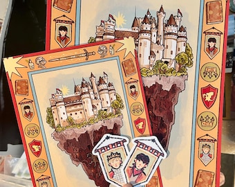 BBC Merlin Camelot Print & Stickers