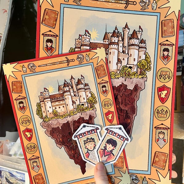 BBC Merlin Camelot Print & Stickers