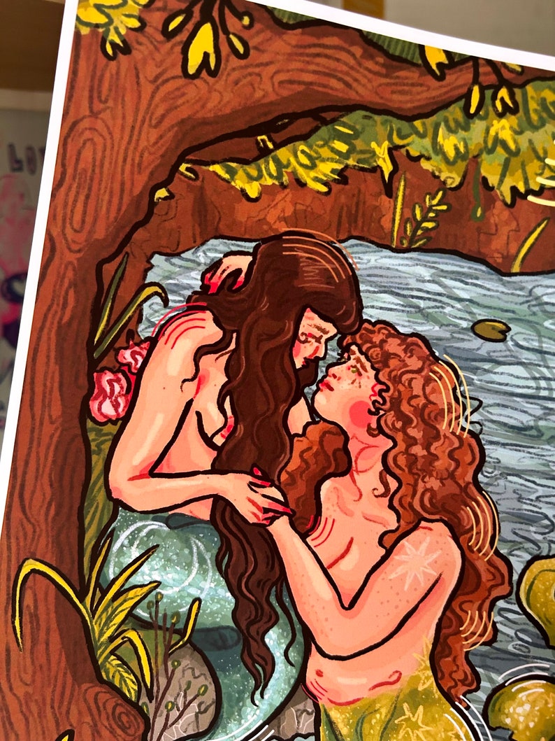 Sapphic Mermaids Prints image 3