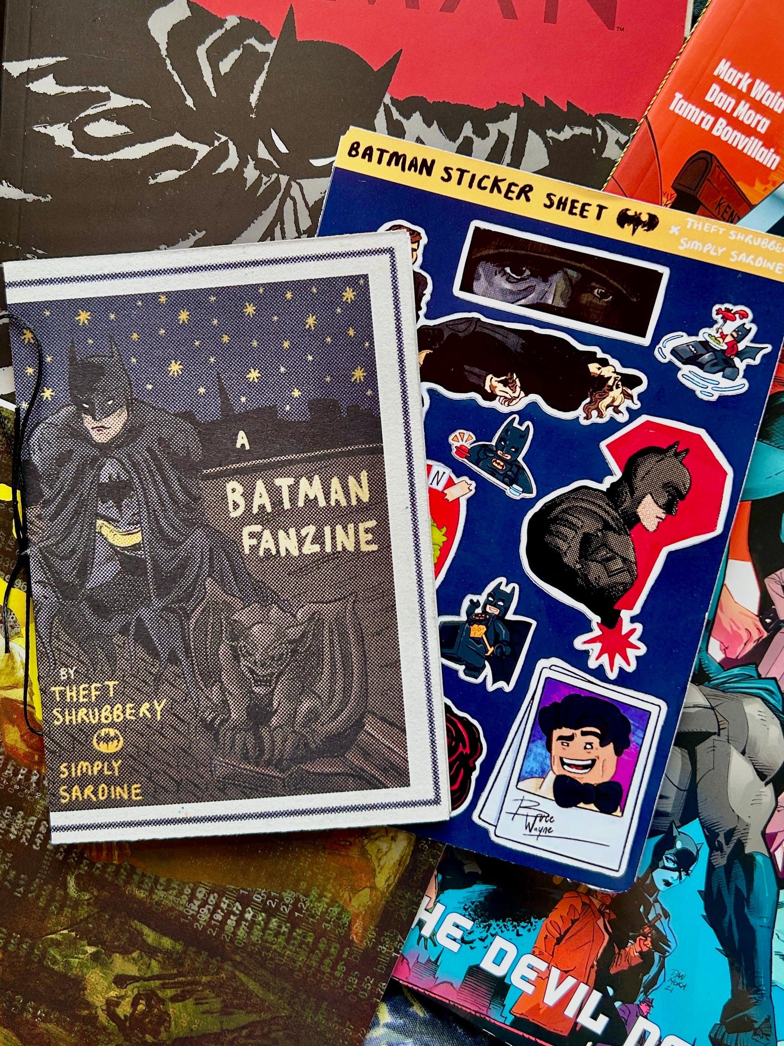 Batman FANZINE and Sticker Sheet - Etsy