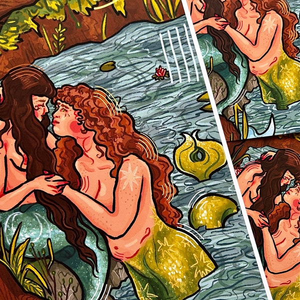 Sapphic Mermaids Prints