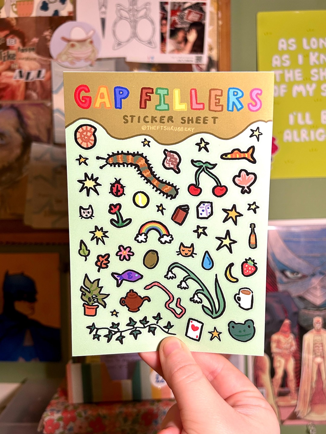 Gapped Sticker Gap Fillers A6 Sticker Sheet - Etsy