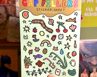 Gap Fillers A6 Sticker Sheet