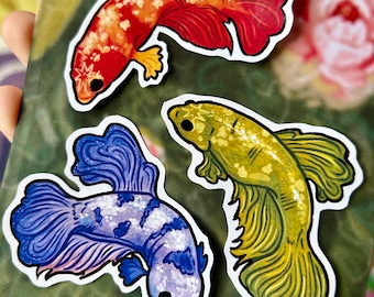 Beta Fish Stickers