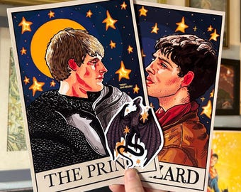 BBC Merlin Tarot Print and Sticker Pack