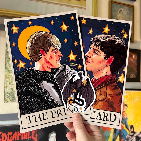 BBC Merlin Tarot Print and Sticker Pack
